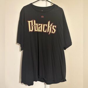 Majestic Diamondbacks T-Shirt Crew Neck Upton #10 Men’s XXL